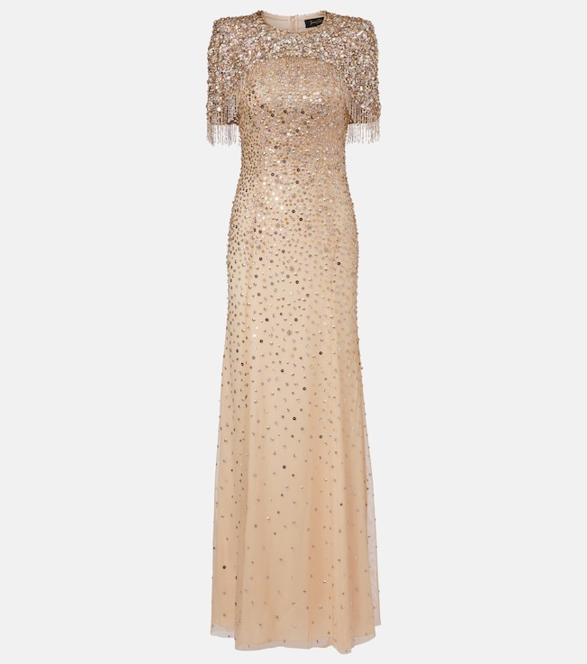 Esna embellished caped gown | Jenny Packham