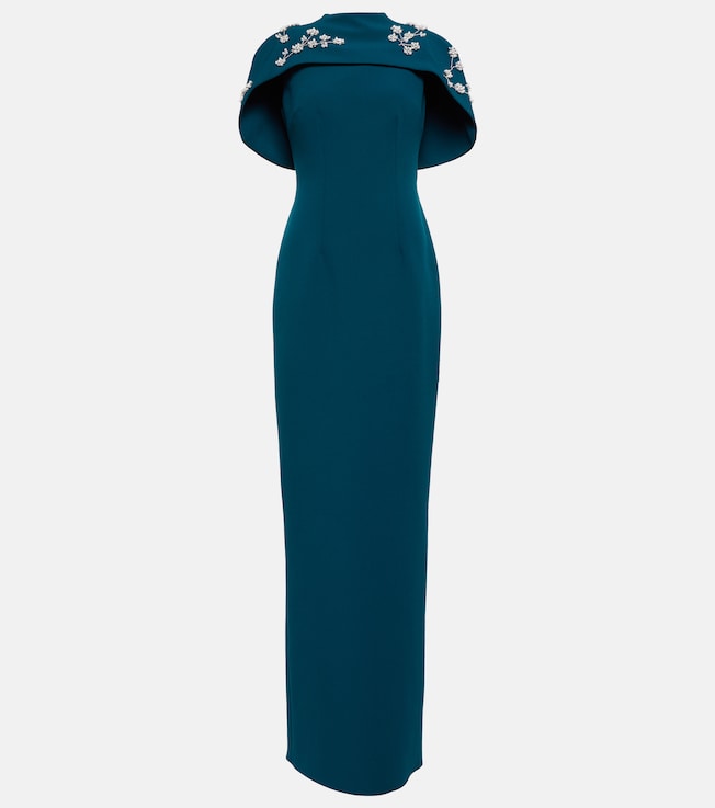 Embellished crêpe gown | Safiyaa
