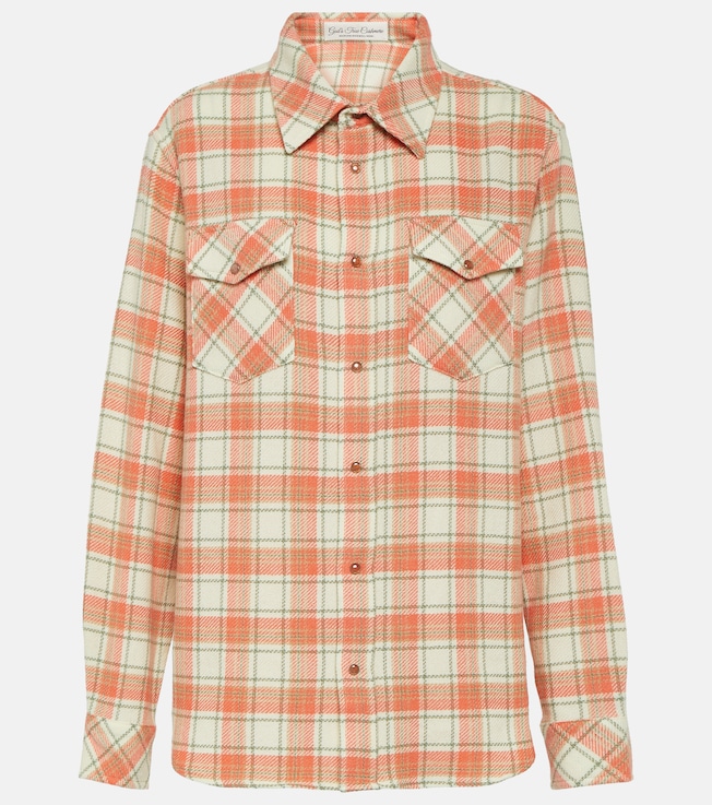 Tartan cashmere shirt | God's True Cashmere