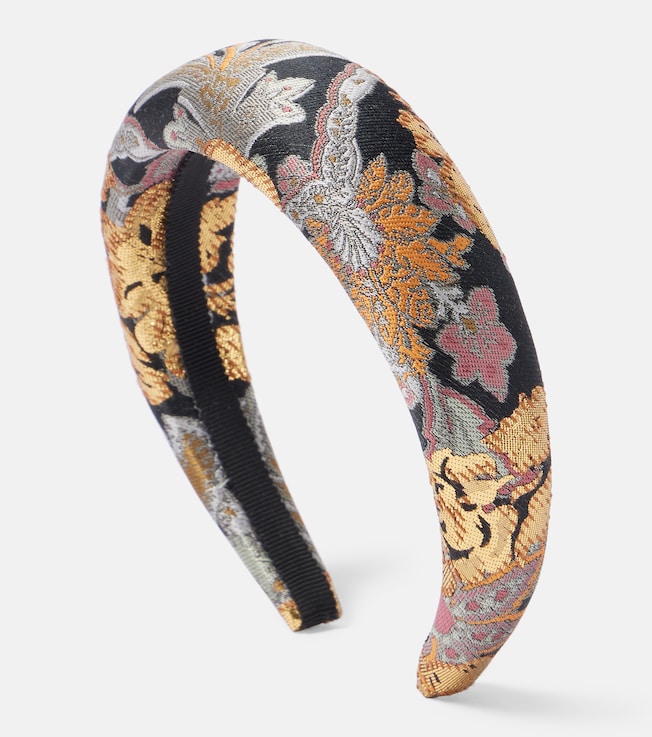 Wool and silk jacquard headband | Valentino