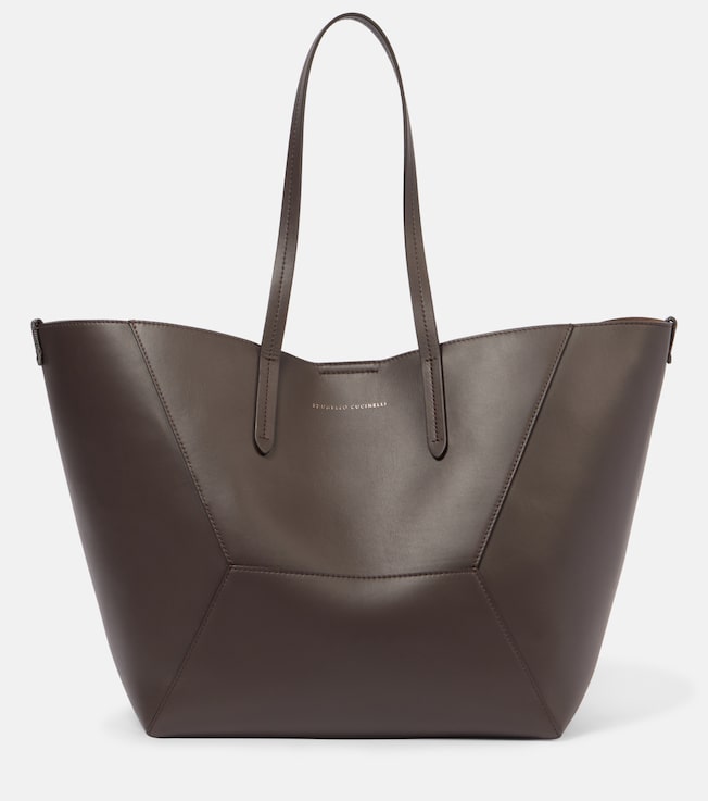 BC Duo Monili leather tote bag | Brunello Cucinelli