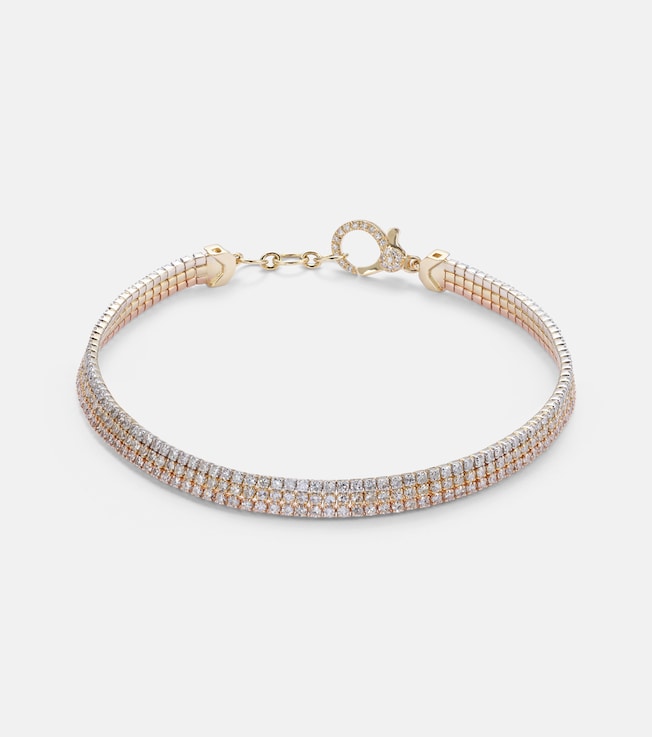 Triple Diamond 18kt gold bracelet | Shay Jewelry