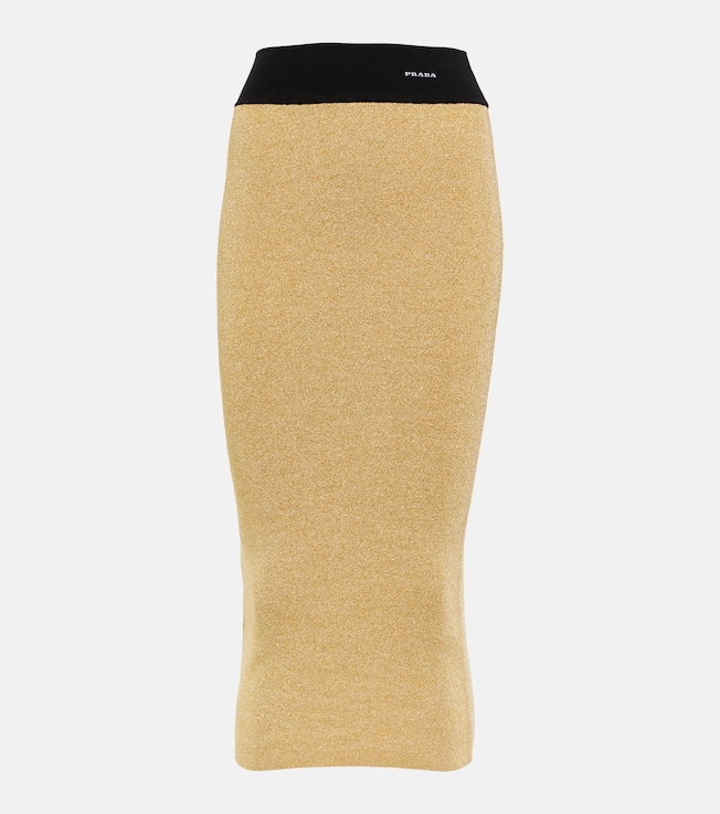 Lamé midi skirt | Prada