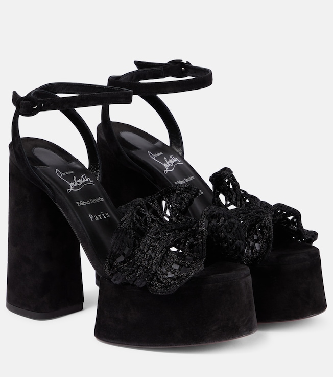 Deia Frou Alta macramé sandals | Christian Louboutin