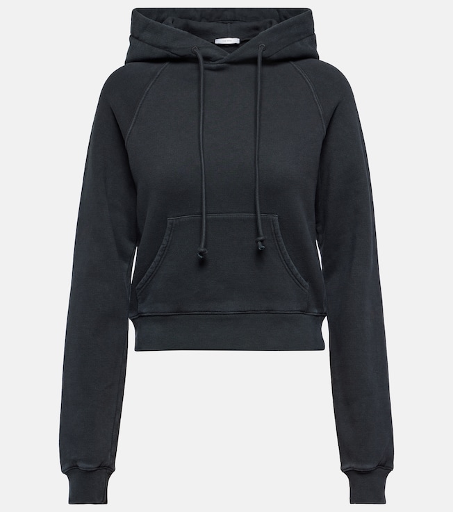 Timmi cropped cotton-blend jersey hoodie | The Row