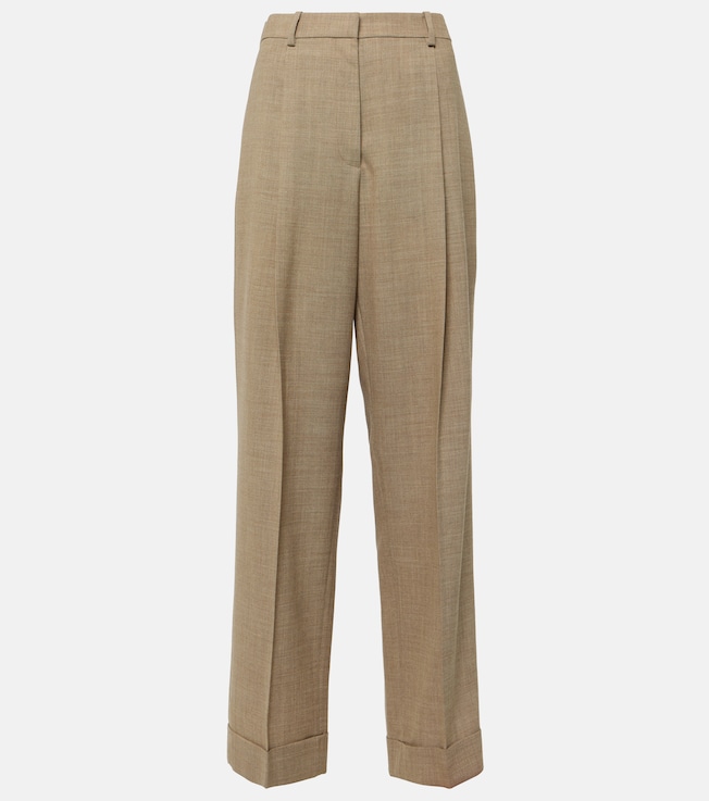 Tor virgin wool wide-leg pants | The Row