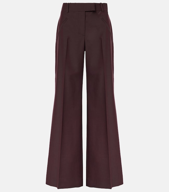 Wool and mohair wide-leg pants | McQueen