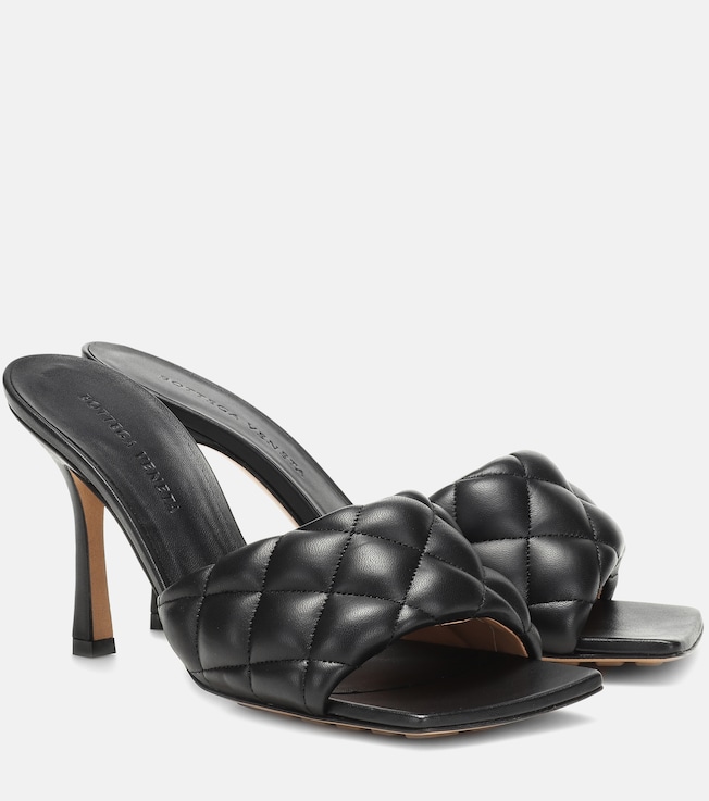 Padded leather sandals | Bottega Veneta