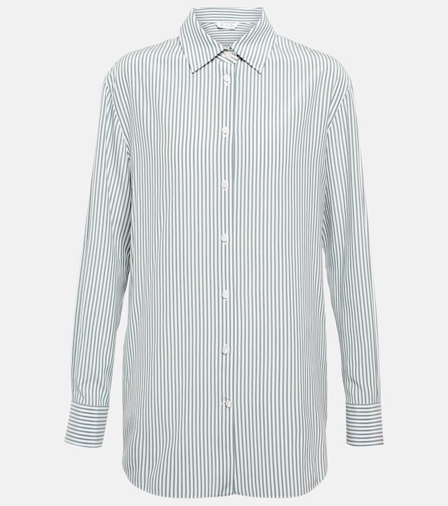 Idelle striped silk shirt | Loro Piana