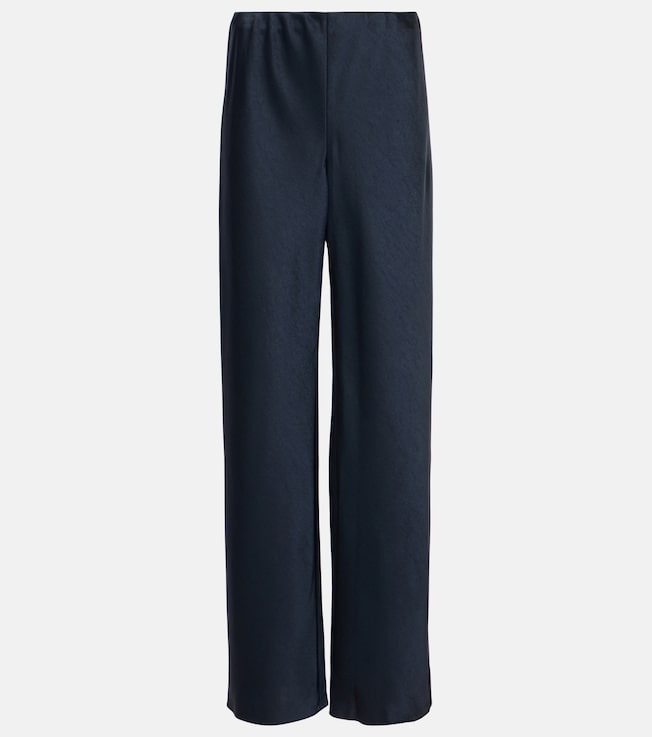 Fluid satin straight pants | Vince