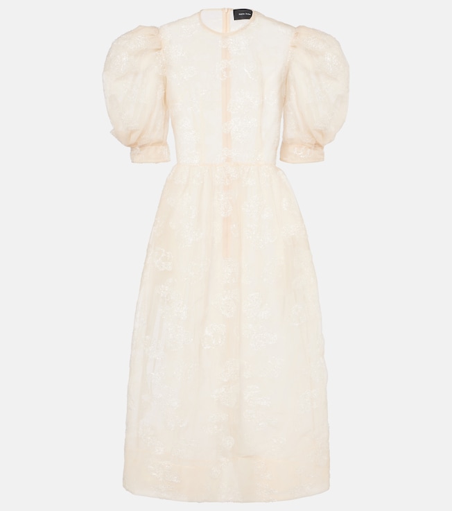 Embroidered midi dress | Simone Rocha