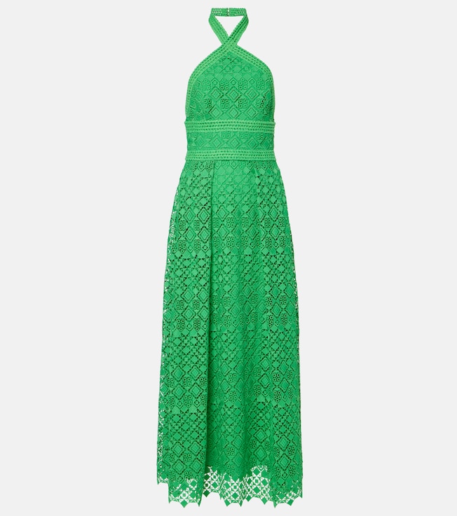Halterneck midi dress | Elie Saab