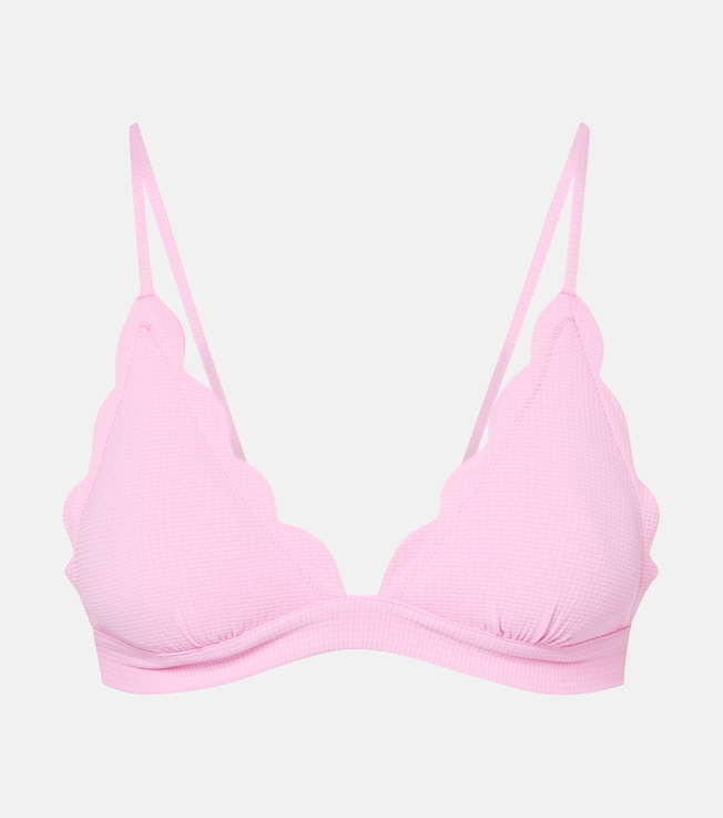 Santa Clara scalloped bikini top | Marysia