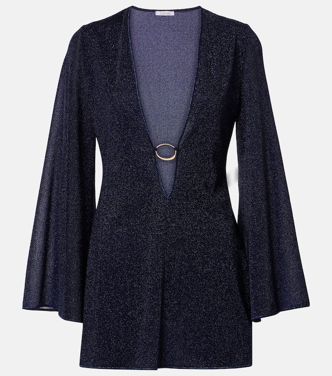 Lumière O Chain lamé minidress | Oséree