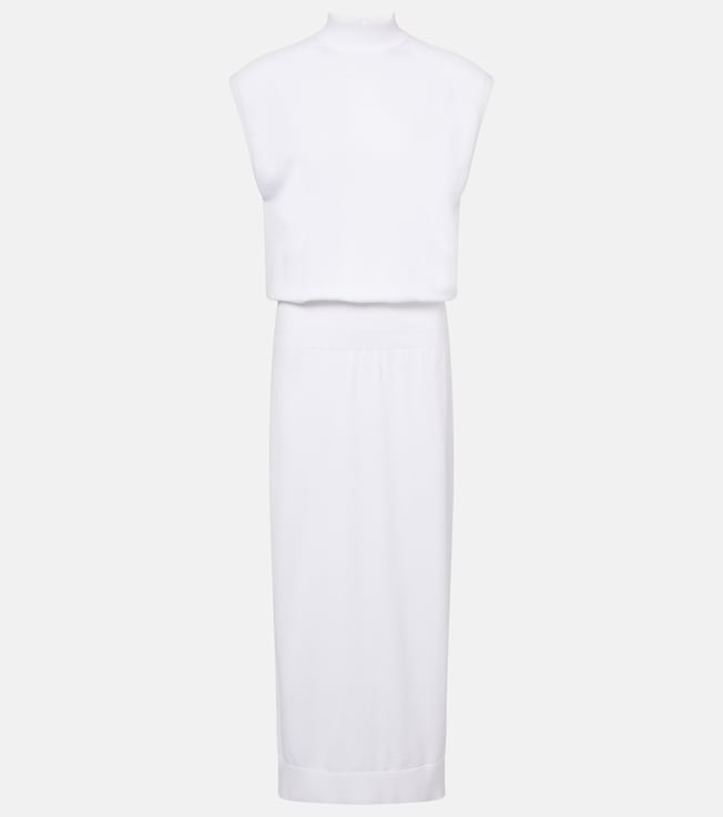Column cotton midi dress | Alaïa