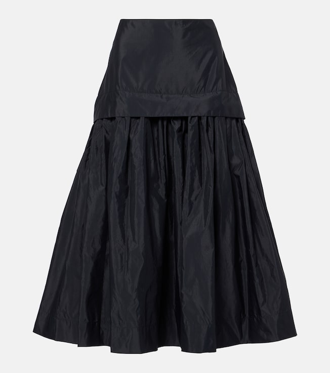 Gathered taffeta maxi skirt | Róhe