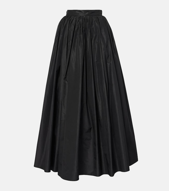 Gathered silk maxi skirt | Dolce&Gabbana