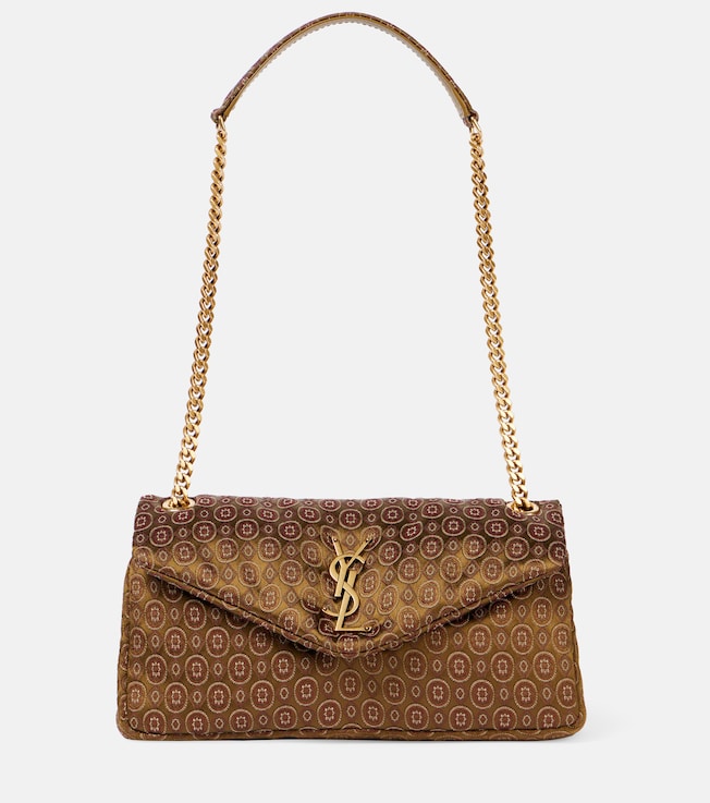 Calypso Small jacquard shoulder bag | Saint Laurent