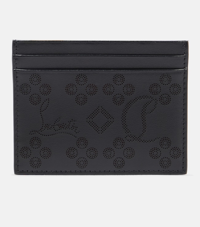 Kios perforated leather card holder | Christian Louboutin