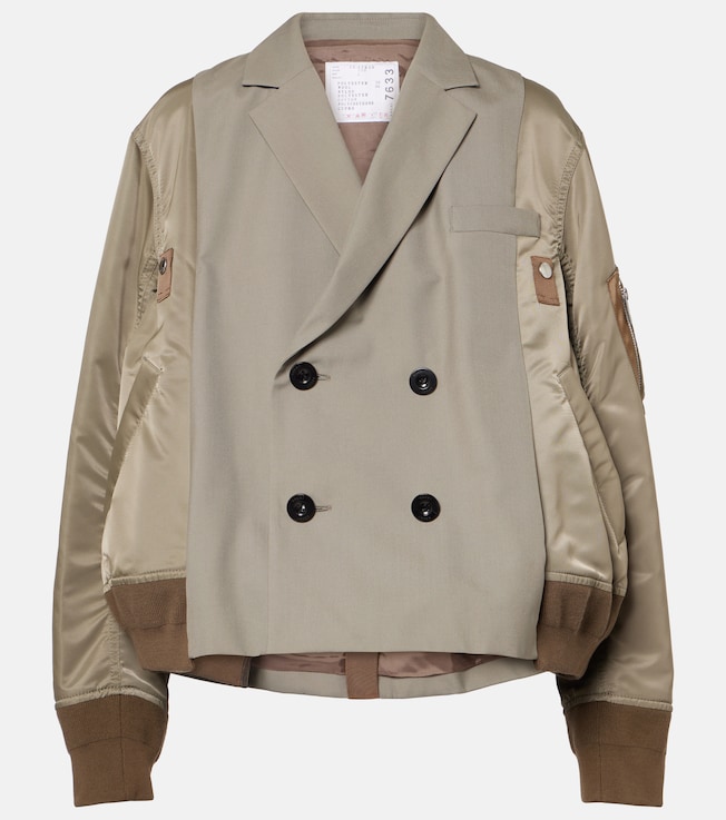 Double-breasted bomber jacket | Sacai