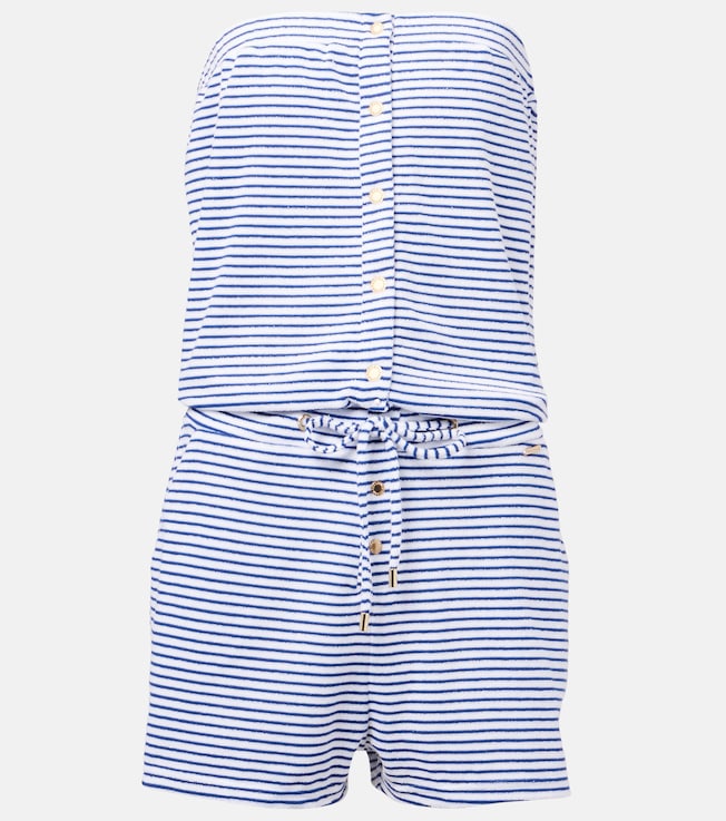 Venus cotton-blend terry romper | Melissa Odabash