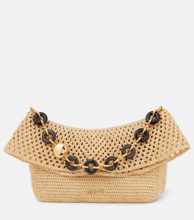 Paula's Ibiza raffia shoulder bag | Loewe