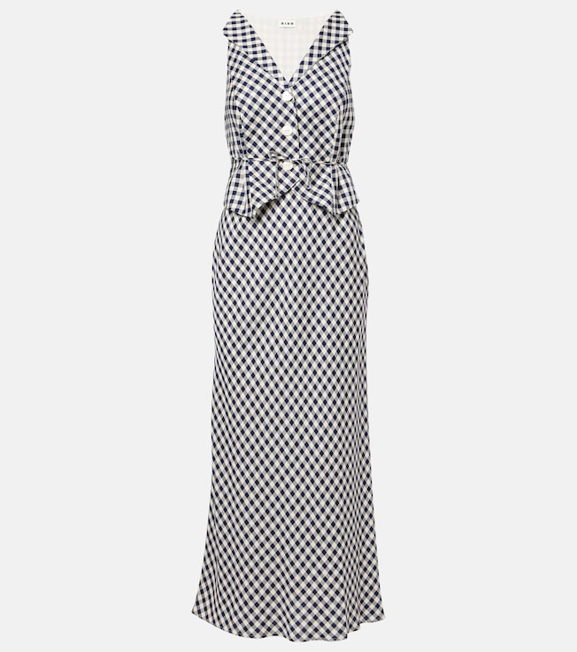 Kimmy checked maxi dress | Rixo