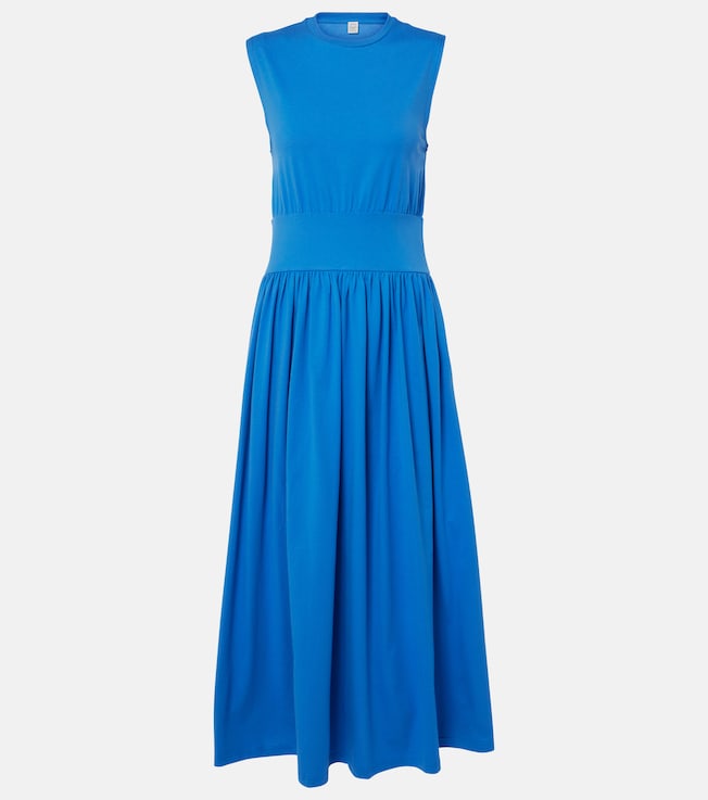 Cotton jersey midi dress | Toteme