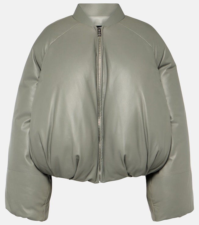 Padded leather bomber jacket | Loewe