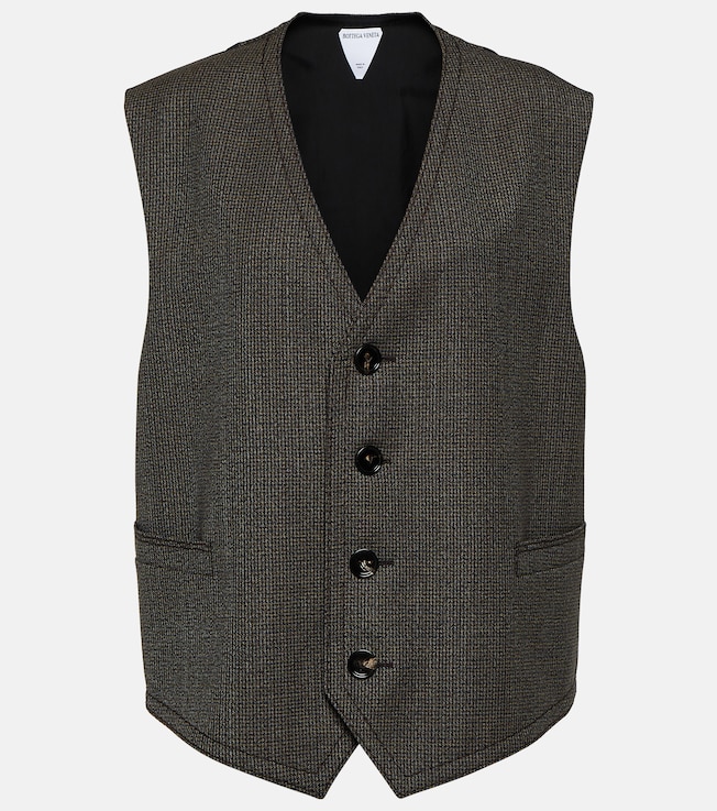 Houndstooth wool vest | Bottega Veneta
