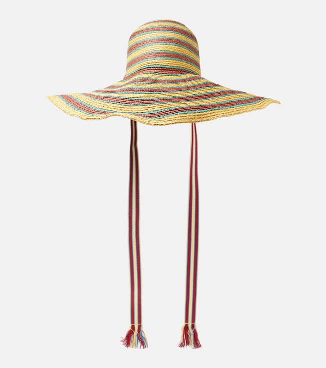 Tamsin striped raffia sun hat | Alémais