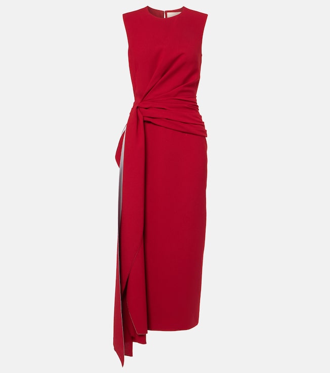 Elham draped crêpe midi dress | Roksanda