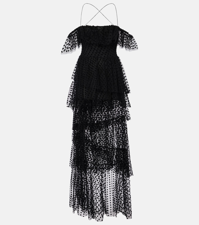 Carmen tiered tulle maxi dress | Alexandra Miro