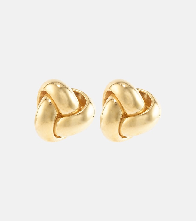 Puffed Knot 14kt gold earrings | Stone and Strand