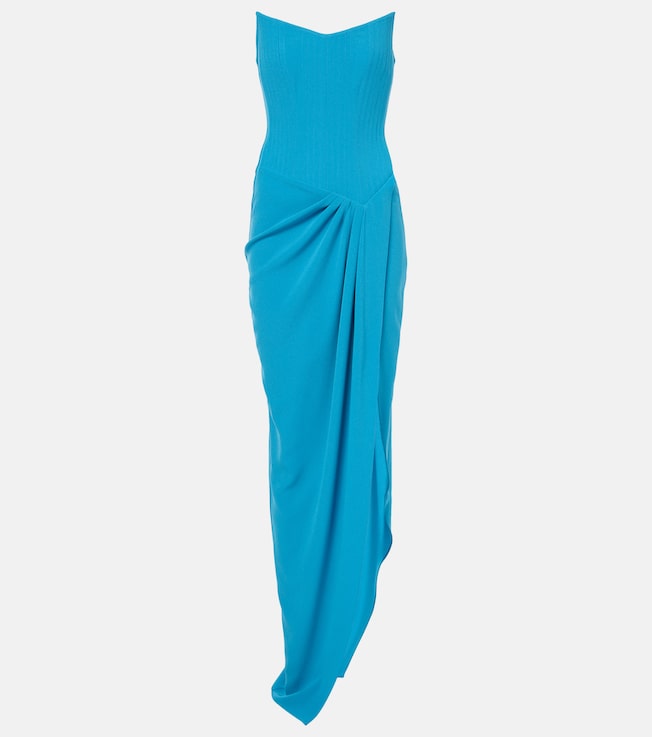 Draped crêpe corset gown | Alex Perry