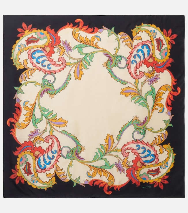 Paisley silk twill scarf | Etro