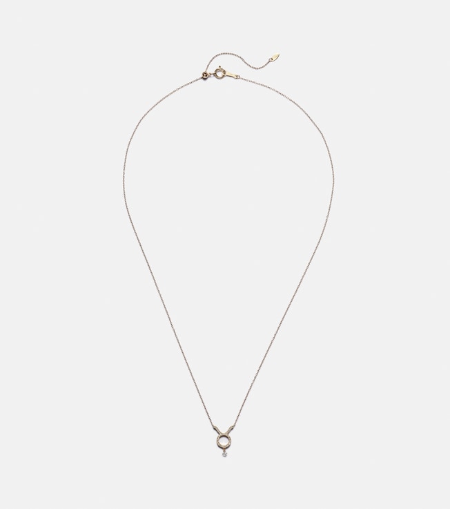 Taurus 18kt gold necklace with diamonds | Persée