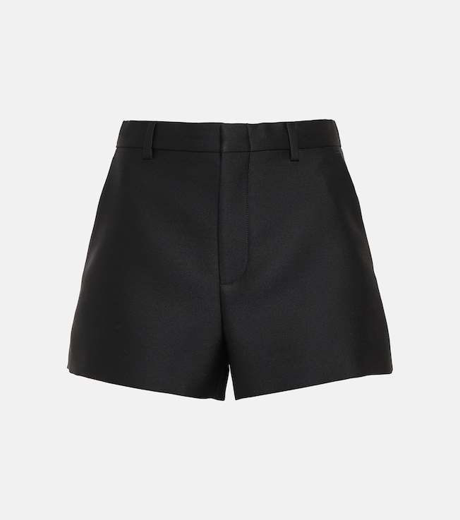 Wool and silk gabardine shorts | Gucci