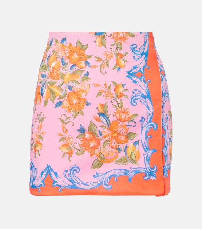 Sicily floral cotton wrap skirt | Farm Rio