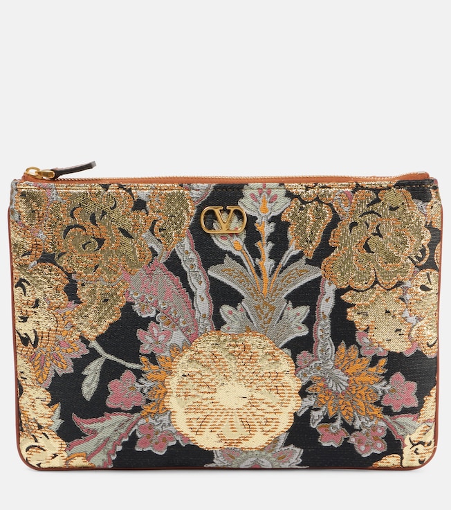 VLogo Signature Small jacquard pouch | Valentino Garavani