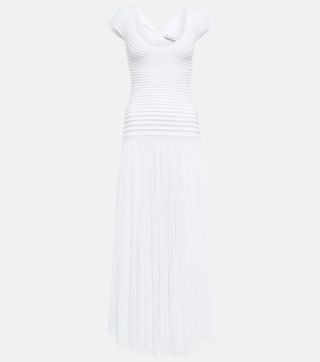 Ribbed-knit midi dress | Alaïa