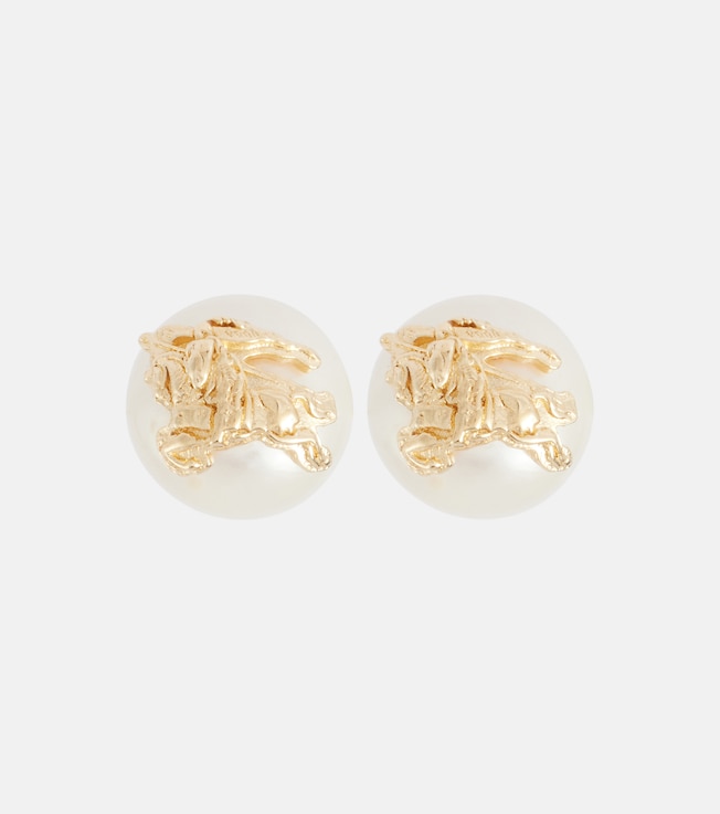 EKD gold-plated freshwater pearl earrings | Burberry