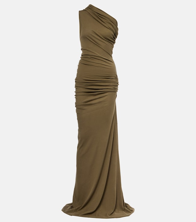 Draped one-shoulder maxi dress  | Entire Studios