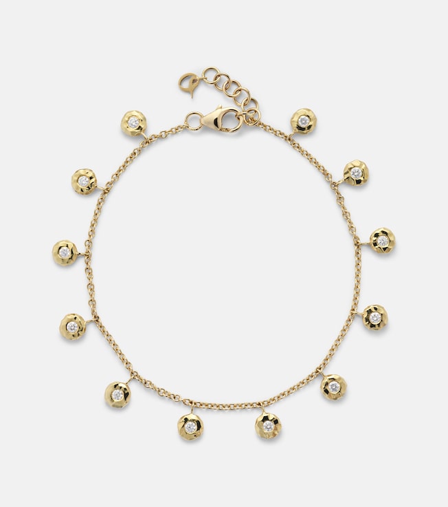 Nesting Gem 18kt gold bracelet with diamonds | Octavia Elizabeth