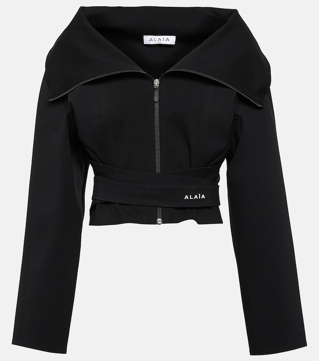 Cropped jersey jacket | Alaïa