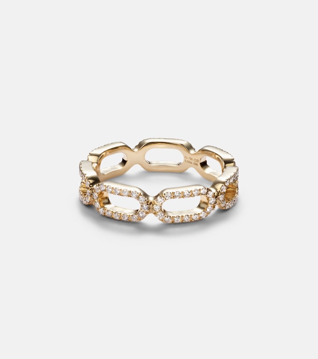 Link 18kt gold ring with diamonds | Bucherer Fine Jewellery