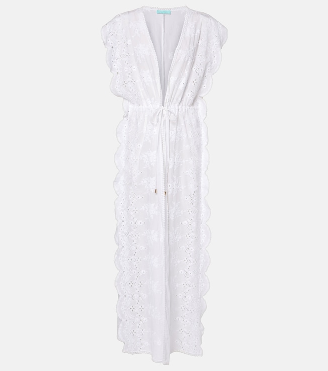 Talitha broderie anglaise cotton beach dress | Melissa Odabash