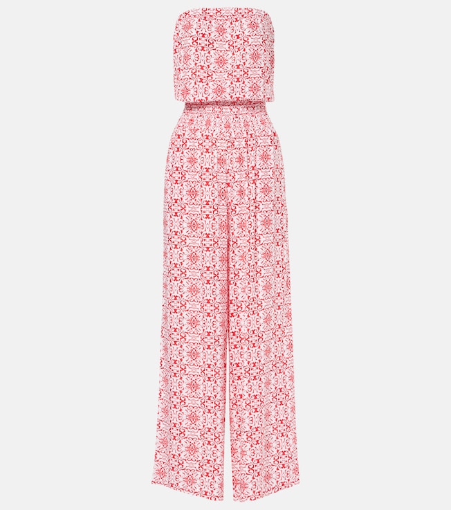 Naomi floral cotton jumpsuit | Melissa Odabash