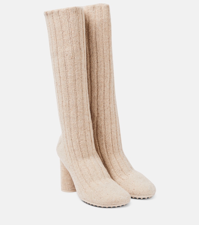 Atomic knitted knee-high sock boots | Bottega Veneta