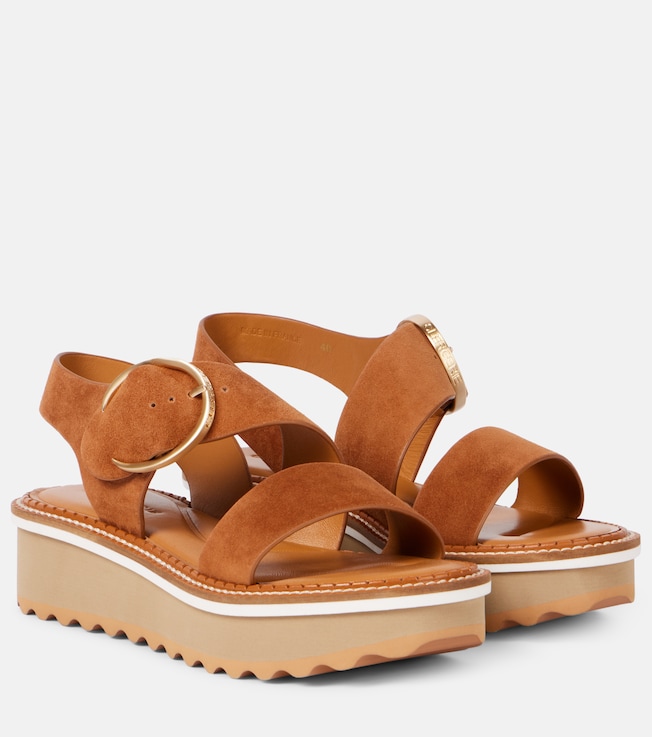 Finley suede platform sandals | Clergerie